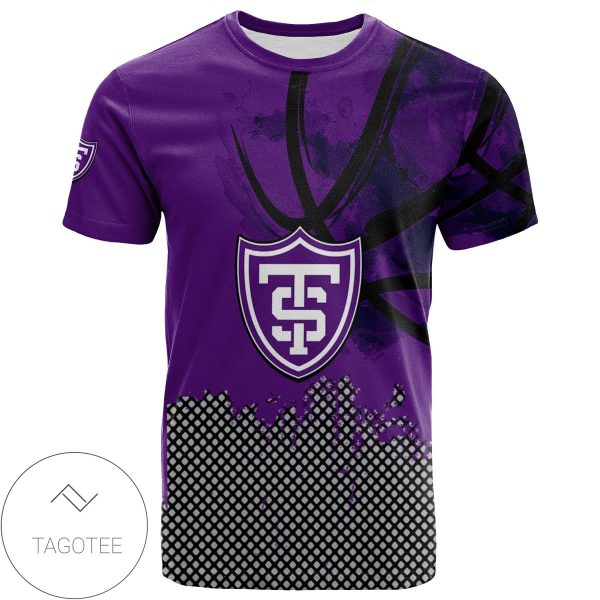 St. Thomas Tommies All Over Print T-shirt Men’s Basketball Net Grunge Pattern – NCAA