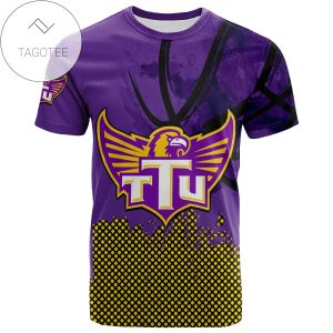 Tennessee Tech Golden Eagles All Over Print T-shirt Men’s Basketball Net Grunge Pattern – NCAA