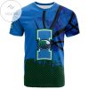 Texas A&M-Corpus Christi All Over Print T-shirt Men’s Basketball Net Grunge Pattern – NCAA