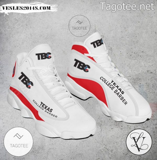 Texas Barber College Logo Air Jordan 13 Shoes