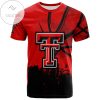 Texas Tech Red Raiders All Over Print T-shirt Men’s Basketball Net Grunge Pattern – NCAA