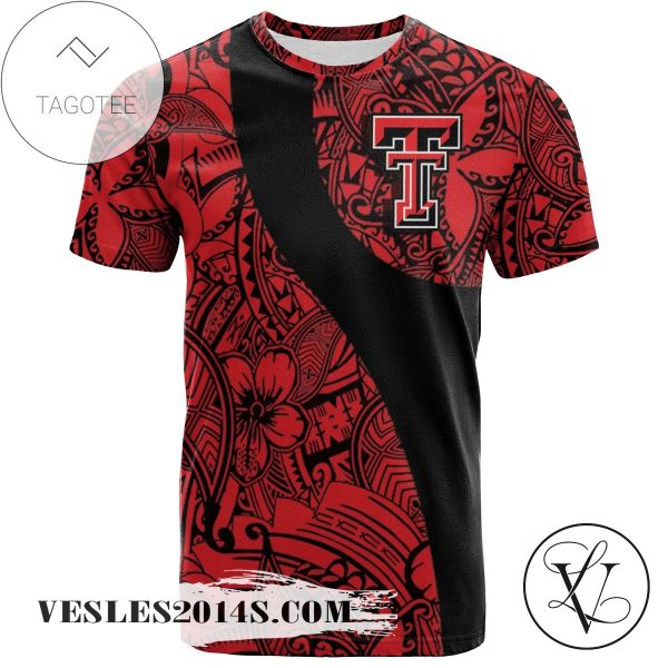 Texas Tech Red Raiders All Over Print T-shirt Polynesian   – NCAA