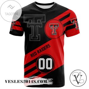 Texas Tech Red Raiders All Over Print T-shirt Sport Style Logo   – NCAA