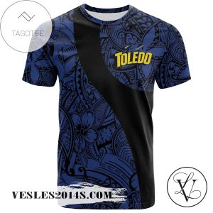 Toledo Rockets All Over Print T-shirt Polynesian   – NCAA