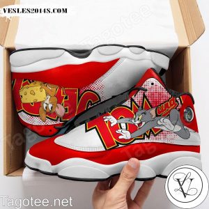 Tom And Jerry Red Air Jordan 13 Shoes