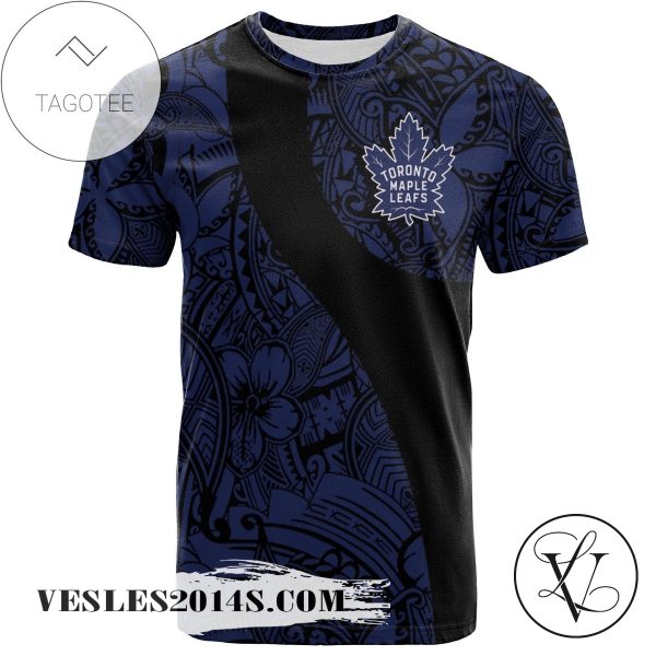 Toronto Maple Leafs All Over Print T-shirt Polynesian   – NHL