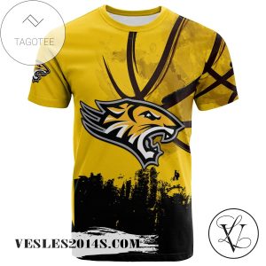 Towson Tigers All Over Print T-shirt Men’s Basketball Net Grunge Pattern – NCAA