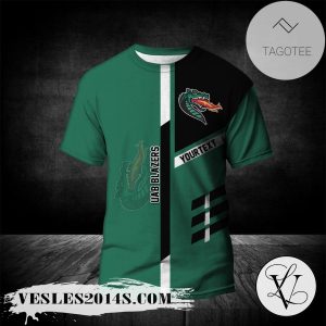 UAB Blazers Personalized Custom Text All Over Print T-shirt  – NCAA