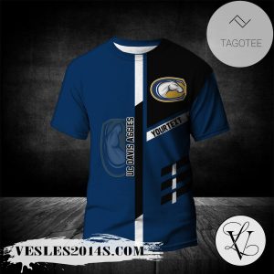 UC Davis Aggies Personalized Custom Text All Over Print T-shirt  – NCAA