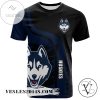 UConn Huskies All Over Print T-shirt My Team Sport Style – NCAA