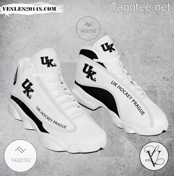 UK Hockey Prague Logo Air Jordan 13 Shoes