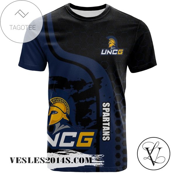 UNC Greensboro Spartans All Over Print T-shirt My Team Sport Style – NCAA