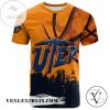 UTEP Miners All Over Print T-shirt Men’s Basketball Net Grunge Pattern – NCAA