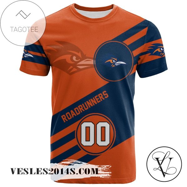 UTSA Roadrunners All Over Print T-shirt Sport Style Logo   – NCAA