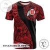 Utah Utes All Over Print T-shirt Polynesian   – NCAA