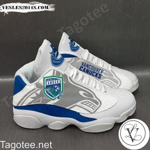 Vancouver Canucks White Air Jordan 13 Shoes