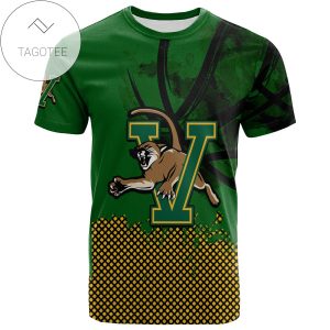 Vermont Catamounts All Over Print T-shirt Men’s Basketball Net Grunge Pattern – NCAA