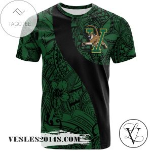 Vermont Catamounts All Over Print T-shirt Polynesian   – NCAA