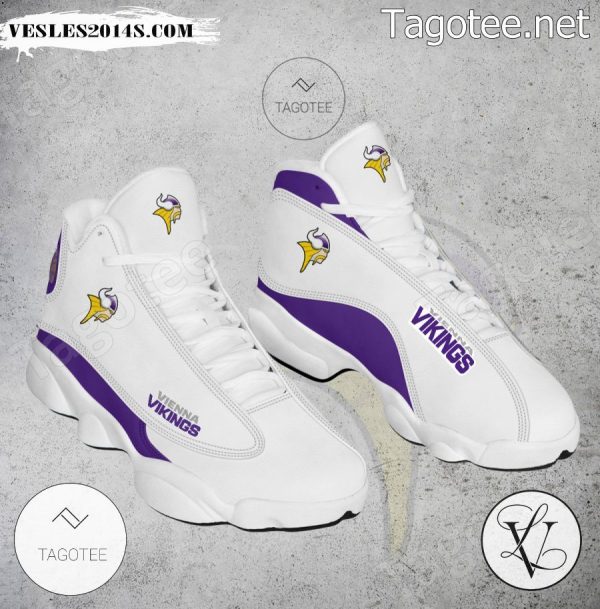 Vikings Vienna Logo Air Jordan 13 Shoes