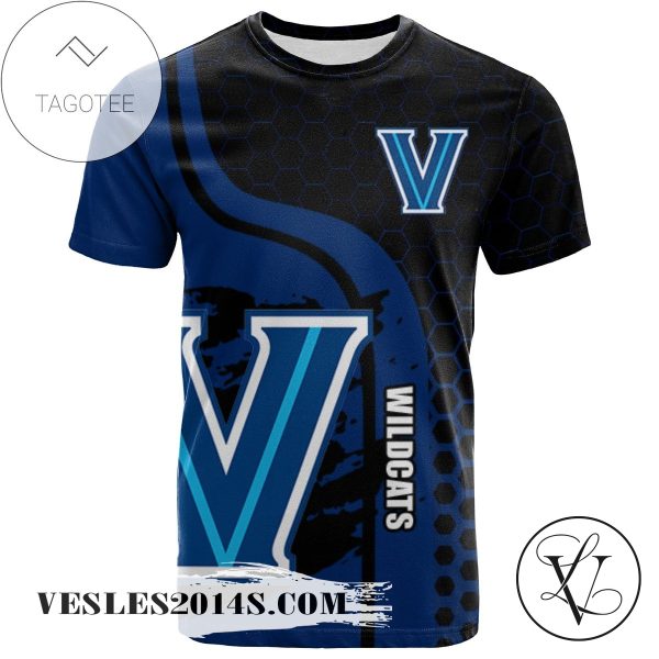 Villanova Wildcats All Over Print T-shirt My Team Sport Style – NCAA