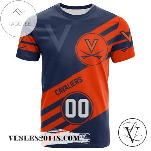 Virginia Cavaliers All Over Print T-shirt Sport Style Logo   – NCAA