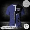 Washington Huskies Personalized Custom Text All Over Print T-shirt  – NCAA