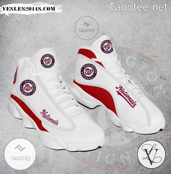 Washington Nationals Logo Air Jordan 13 Shoes