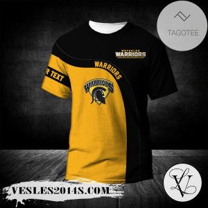 Waterloo Warriors T-shirt Curve Personalized Custom Text  – CA CIS