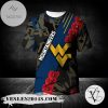 West Virginia Mountaineers All Over Print T-shirt Sport Style Keep Go On  – NCAA