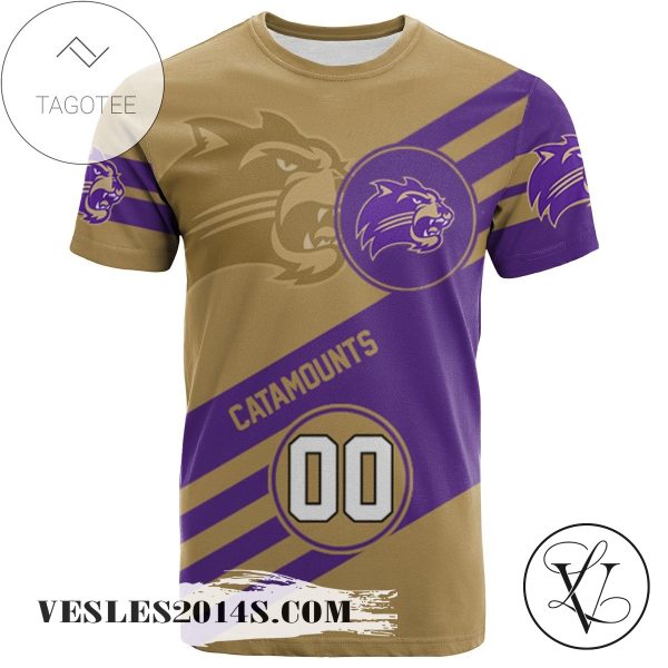 Western Carolina Catamounts All Over Print T-shirt Sport Style Logo   – NCAA