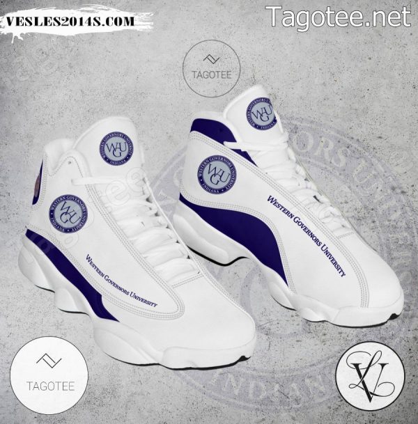 Western Governors University Indiana Logo Air Jordan 13 Shoes