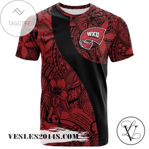 Western Kentucky Hilltoppers All Over Print T-shirt Polynesian   – NCAA