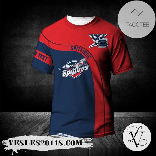 Windsor Spitfires T-shirt Curve Personalized Custom Text  – CA HOCKEY