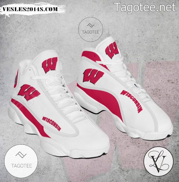 Wisconsin NCAA Logo Air Jordan 13 Shoes