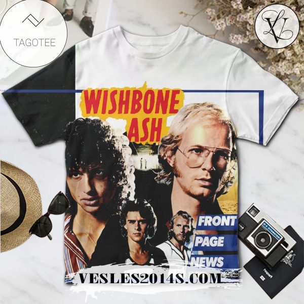 Wishbone Ash Front Page News Album Cover Shirt For Fans