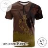 Wyoming Cowboys All Over Print T-shirt Men’s Basketball Net Grunge Pattern – NCAA