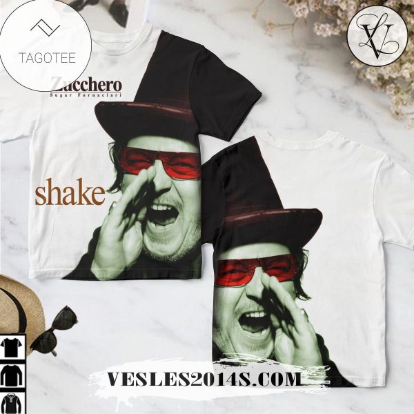 Zucchero Fornaciari Shake Album Cover Shirt For Fans