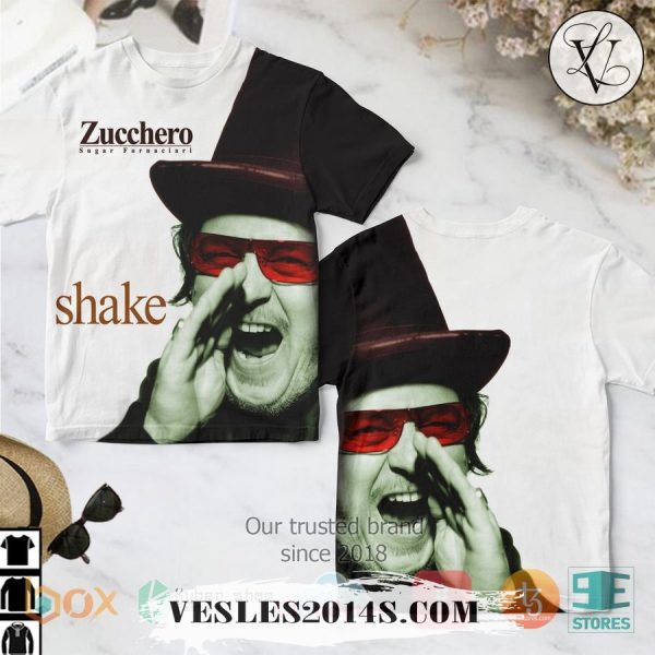 Zucchero Sugar Fornaciari Shake Album 3D T-Shirt